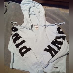 Pink by Victoria secret crop hoodie